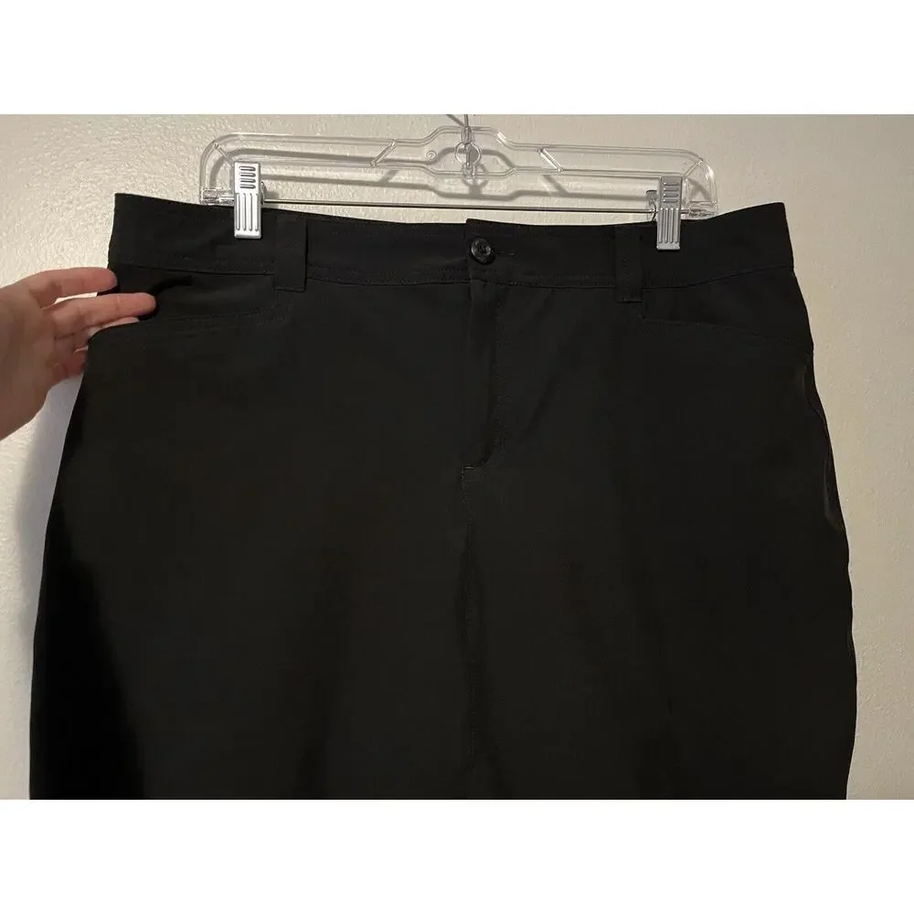 Eddie Bauer Adventurer 2.0 Skort Skirt Women’s Size 12 Black Golf Hiking - Picture 2 of 11